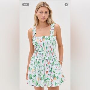 Hill House Home The Azalea Mini Nap Dress Farmers Market White NWT Size Medium